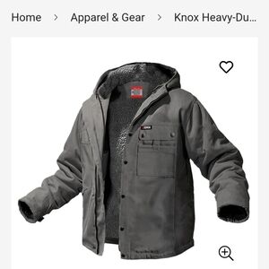 KNOX Heavy Duty Fire Resistant Sherpa Lined Jacket/Navy Blue